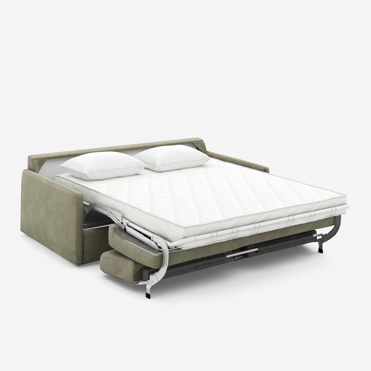 LA REDOUTE INTERIORS<br>Sofá-cama, tecido texturizado, espuma Marta