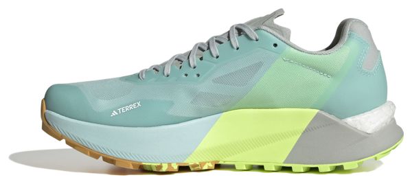 Chaussures de Trail Running Femme adidas Terrex Agravic Ultra Bleu Gris Jaune