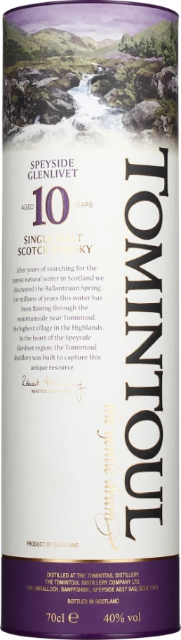 TOMINTOUL 10 YEARS SINGLE MALT 70CL