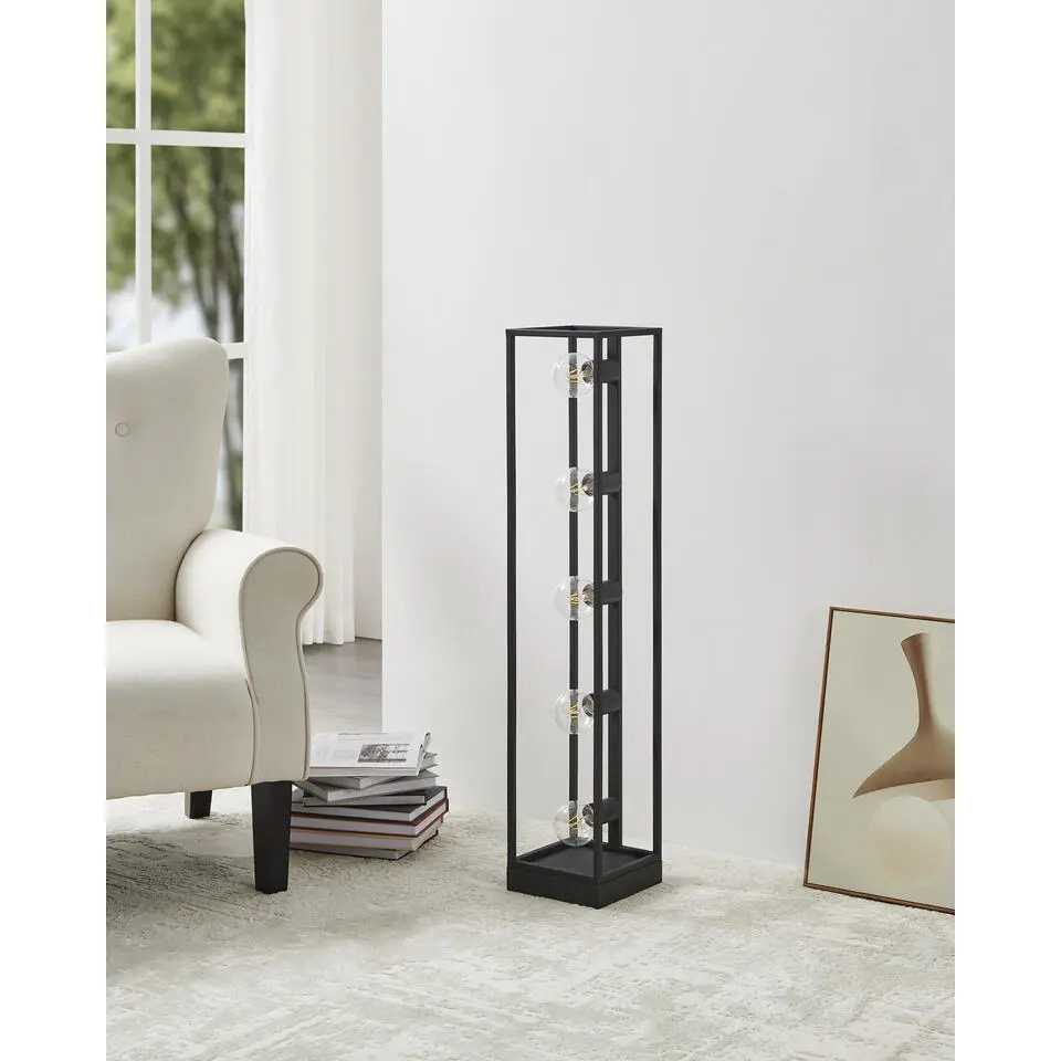 EGLOEldrickVloerlamp-E27-100cm-Zwart