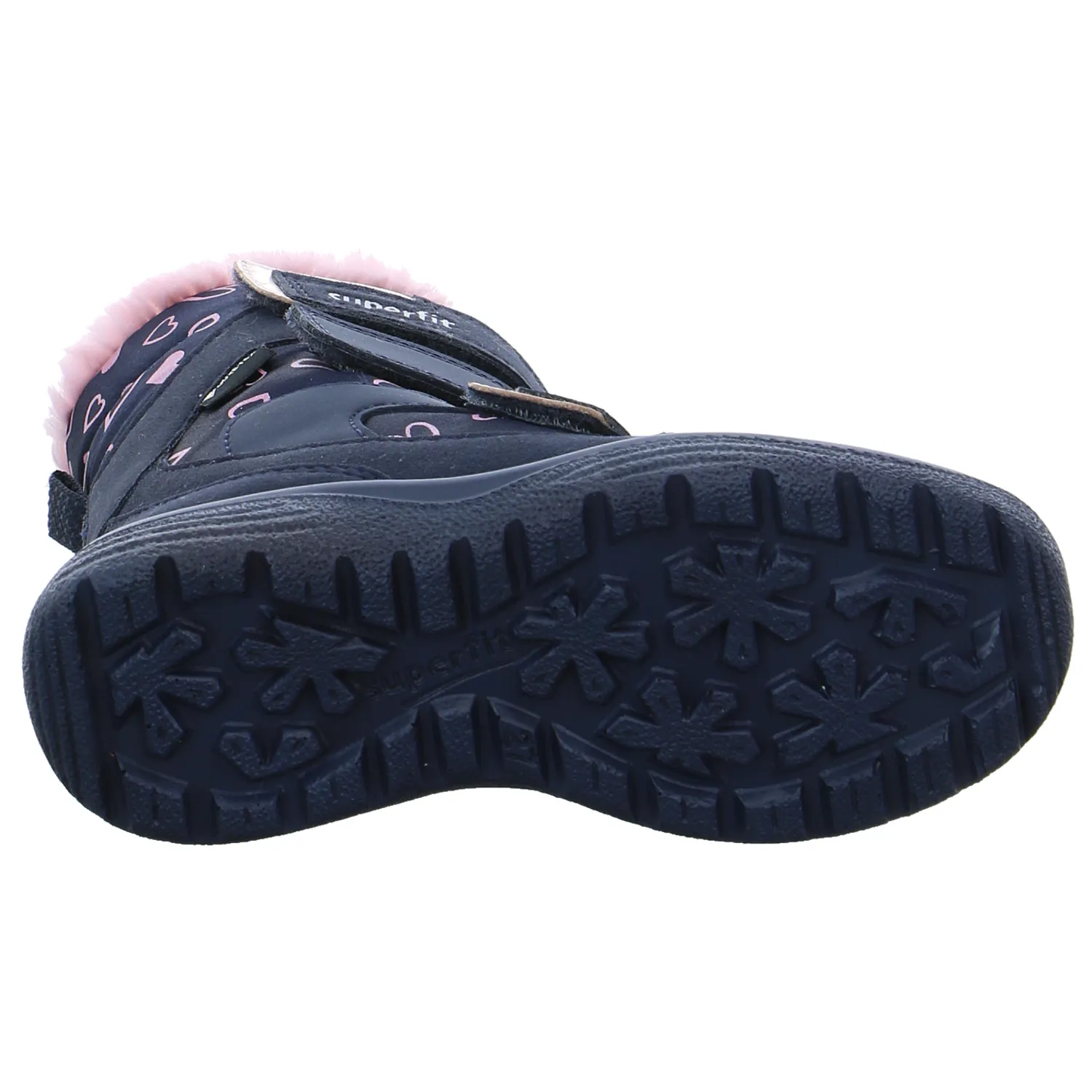 SUPERFIT Mädchen-Snowboot Membrane Blau Textil  Winterstiefel