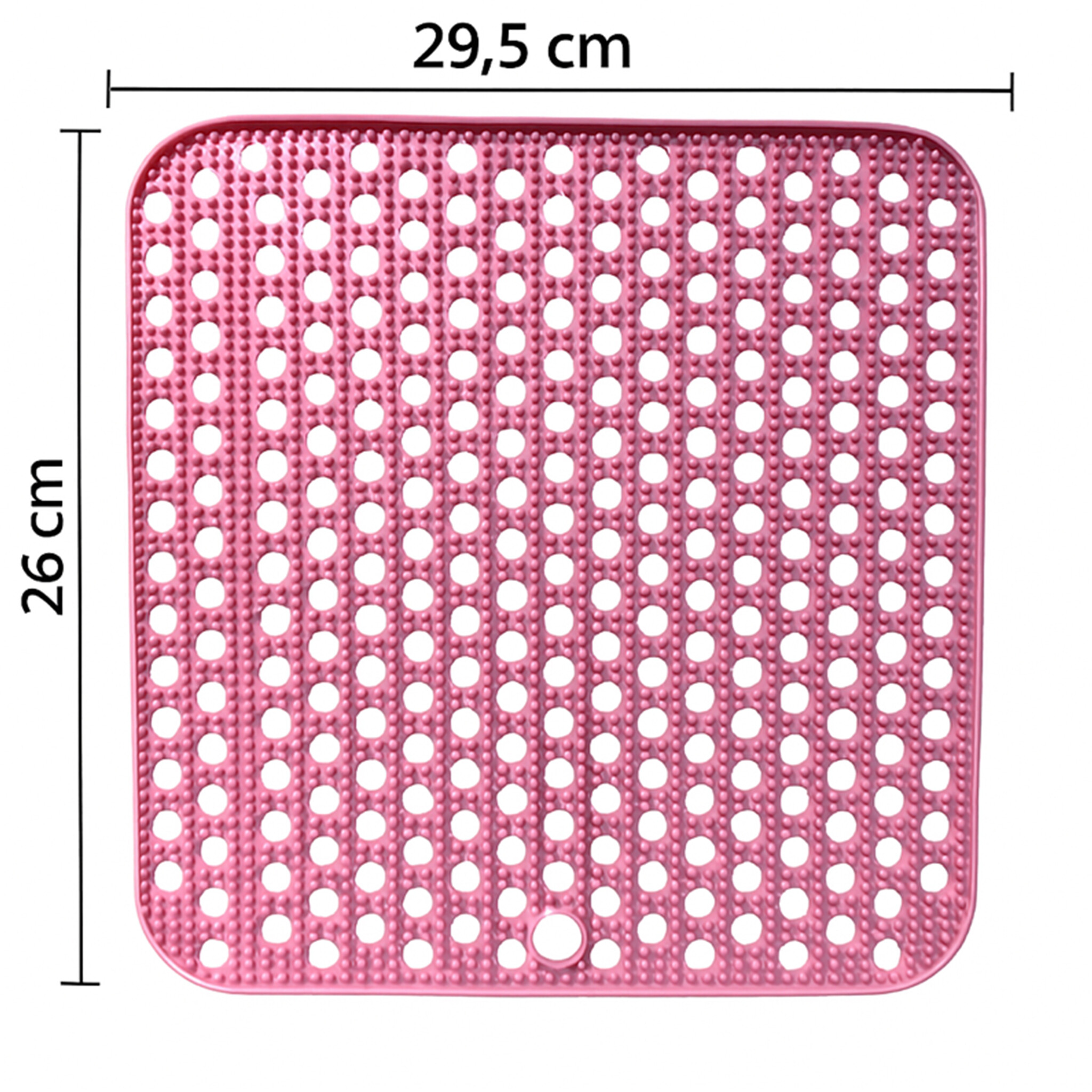 Hem 29,5x26 cm siliconen antislip afdruipmat - pink