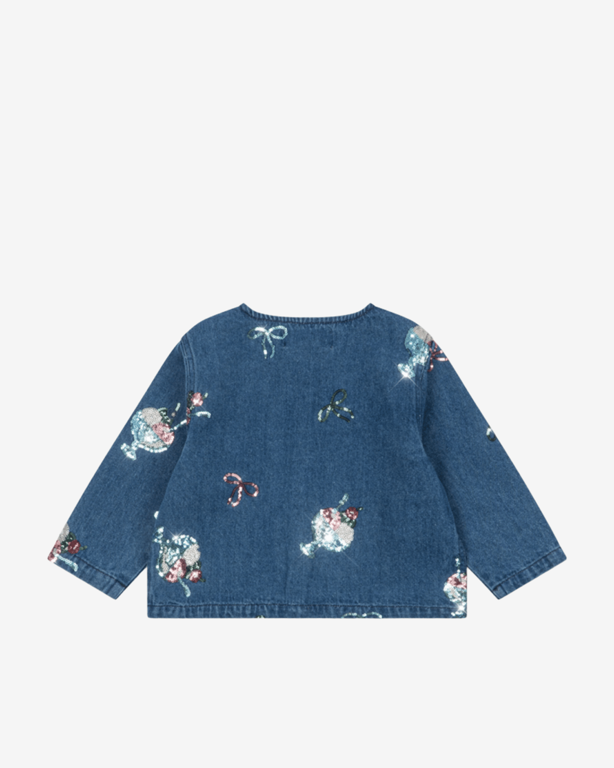 Denim Jakke M/ Glitter Paljetter – Øko Bomull | Magot Sequin Denim Jacket