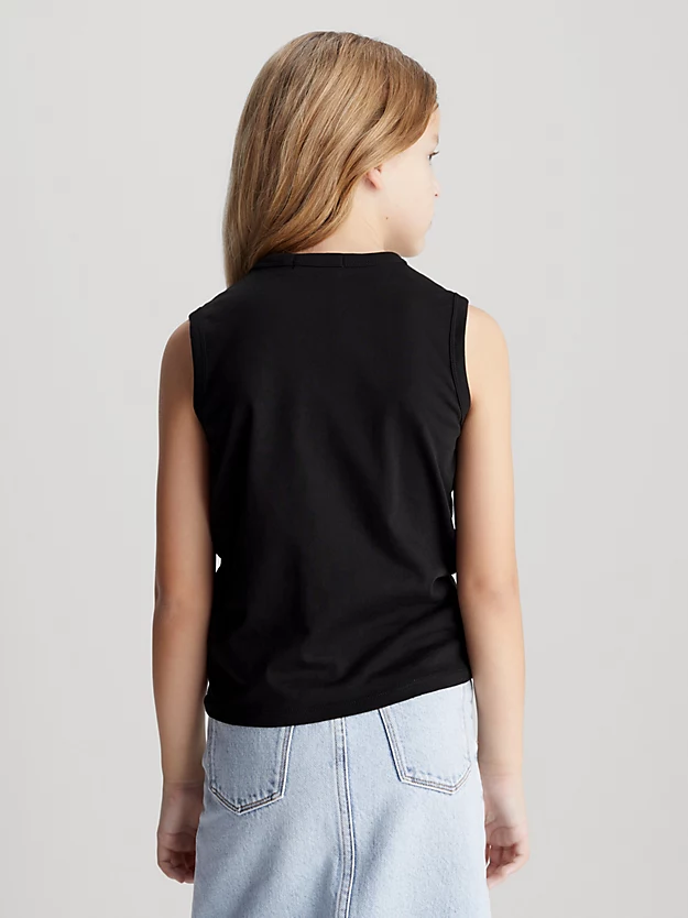 Camiseta regata infantil com monograma