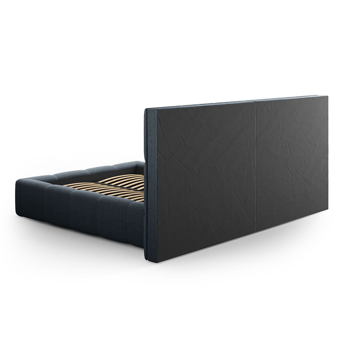 Maison Héritage Lit avec coffre de rangement Isa bleu foncé - 230x300x125 cm