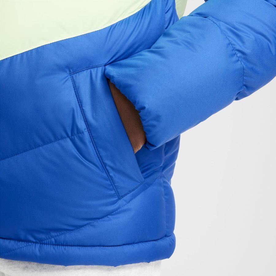 FC Barcelone Manteau d'Hiver NSW synthetic-fill 3. - Bleu Royal/Jaune Fluo/Vert Enfant