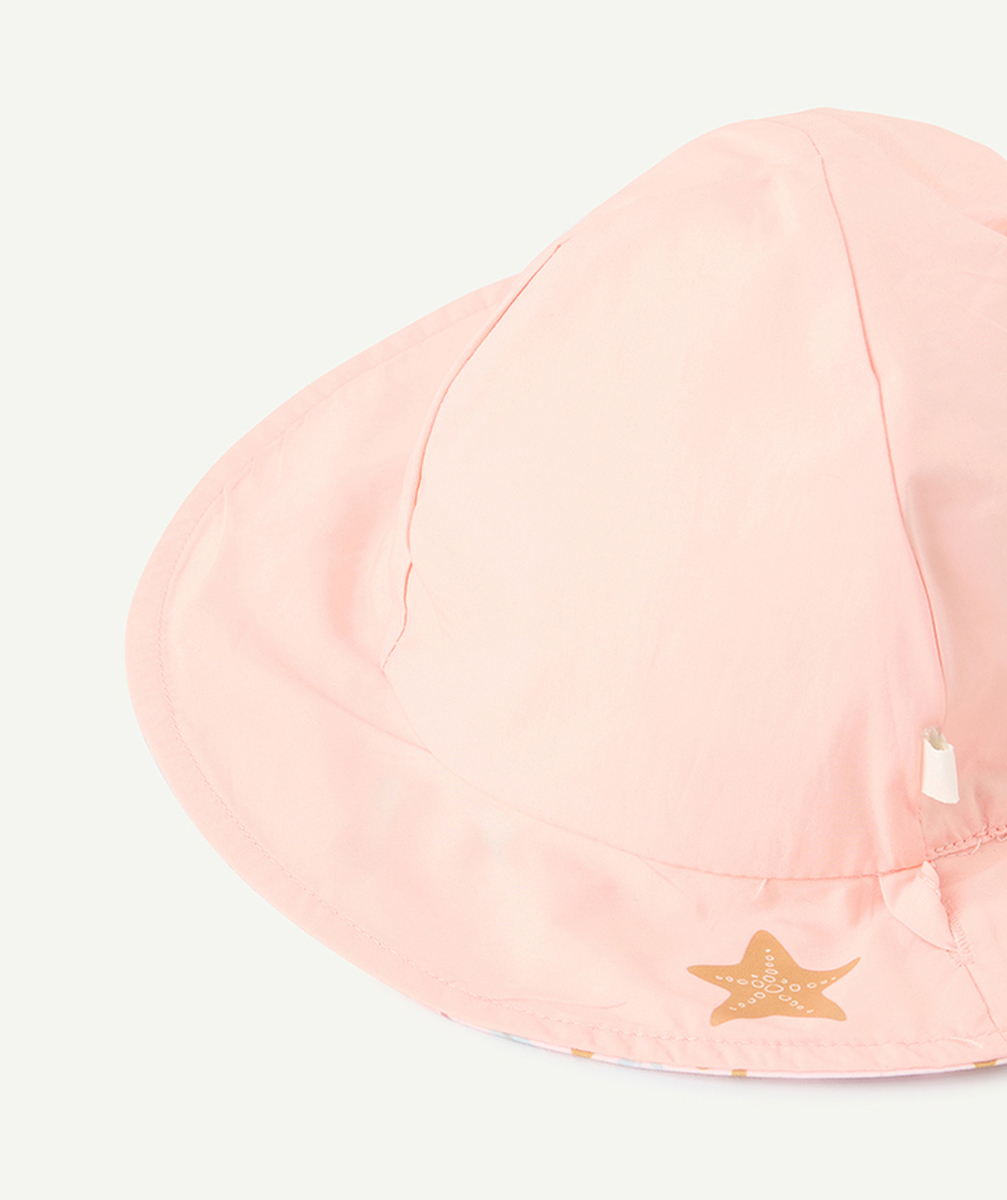 LITTLE DUTCHchapeau réversible bébé fille rose et imprimé à fleurs