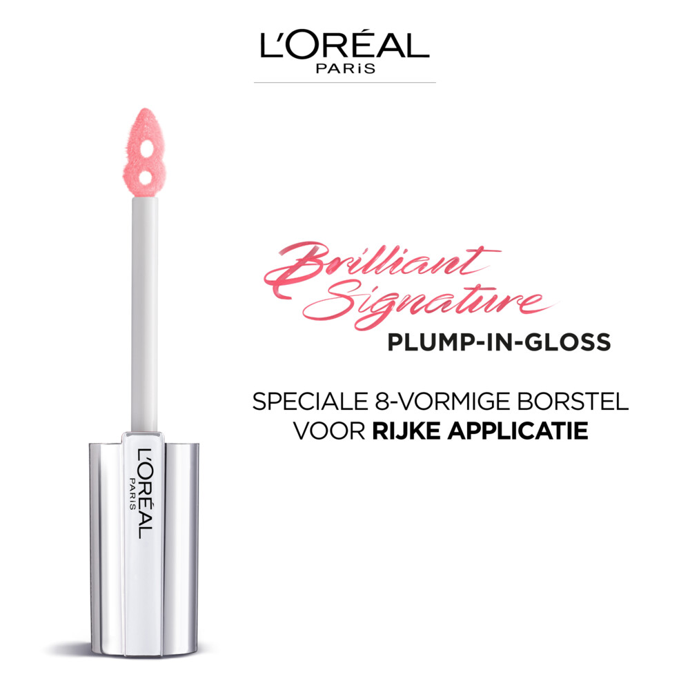 L'Oréal Brilliant Signature Plump- in Lipgloss 408 Accentuate7 ml