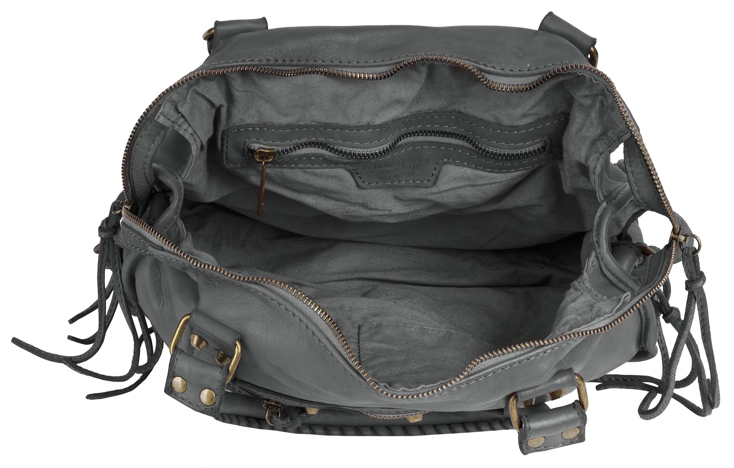 Samantha Look Shopper echt Leder, Made in Italy