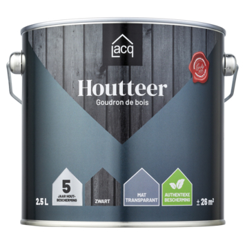 Lacq Houtteer zwart 2,5 liter