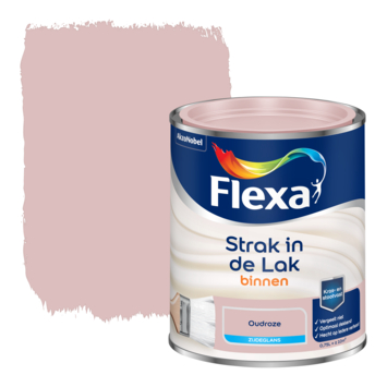 Flexa Strak in de Lak binnenlak zijdeglans oudroze 750 ml