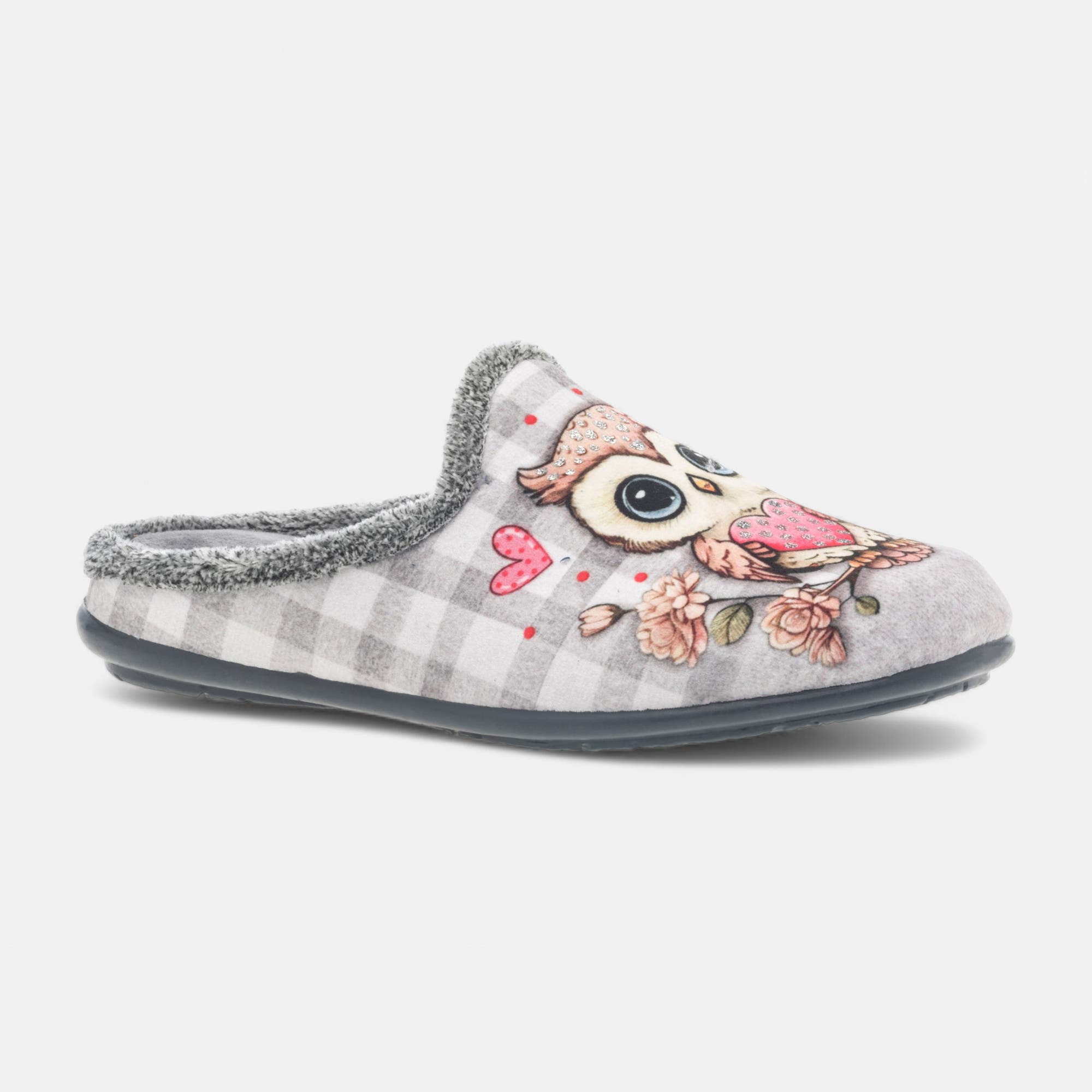 Pantoufles mules Femme gris