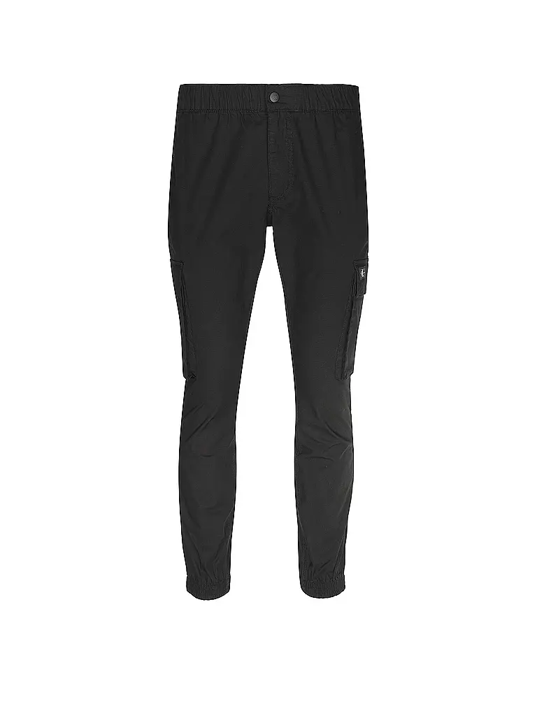 CALVIN KLEIN JEANS Cargohose Skinny Fit schwarz