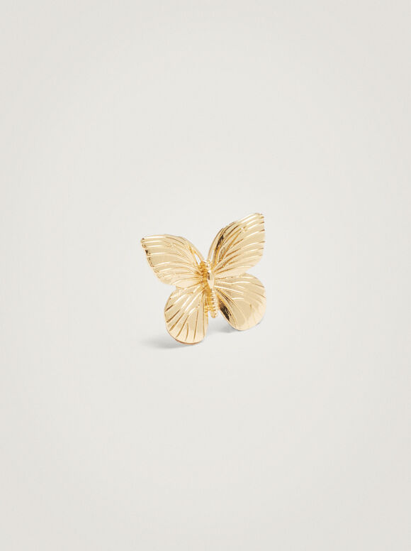 Broche de borboleta - Dourado