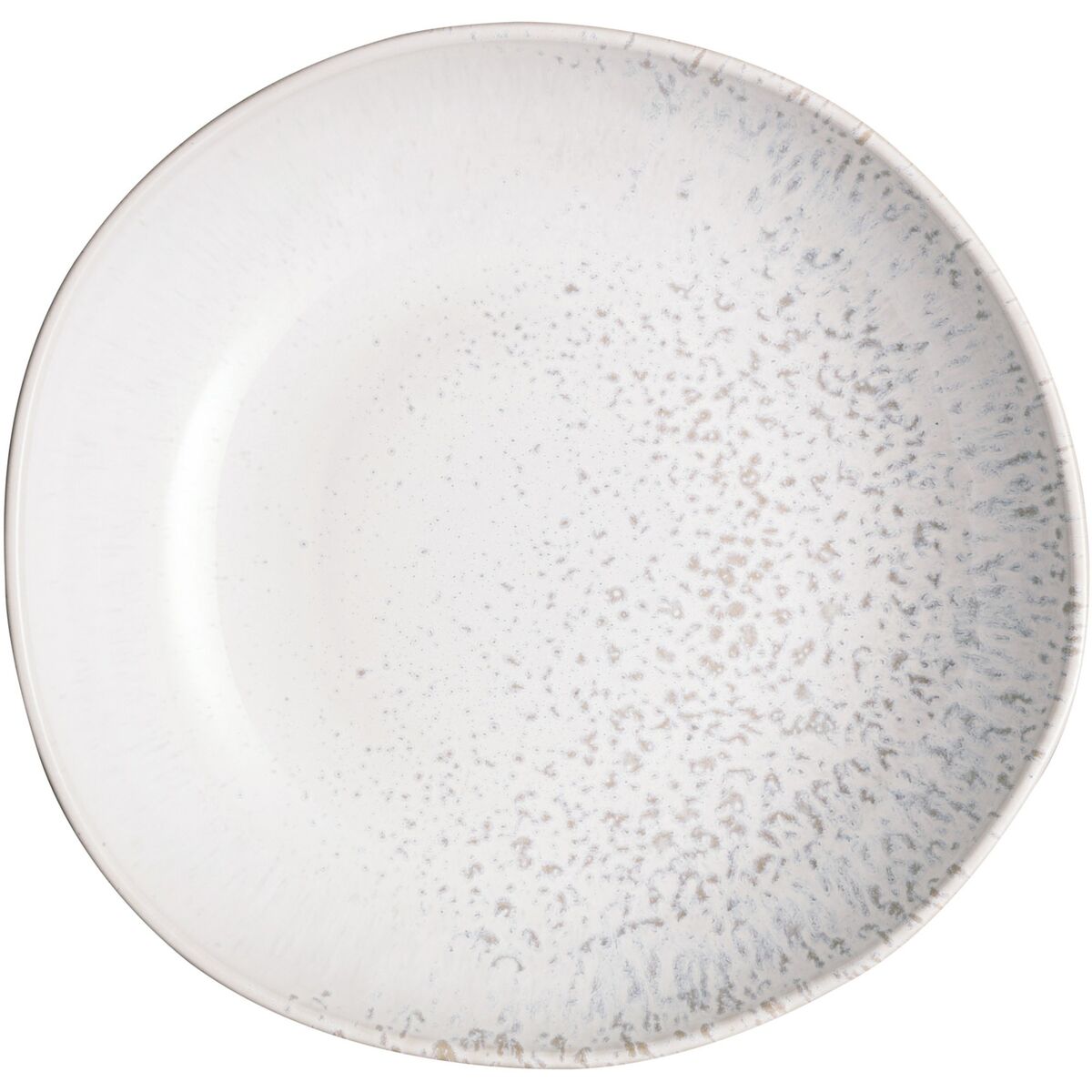 Kiln skål, 29 cm, hvit og grå