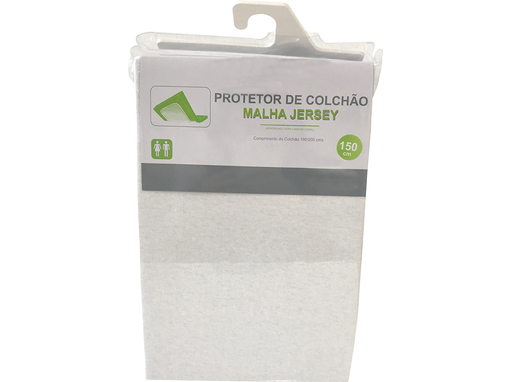 PROTETOR DE COLCHÃO JERSEY 100%ALGODÃO 150X200X25CM