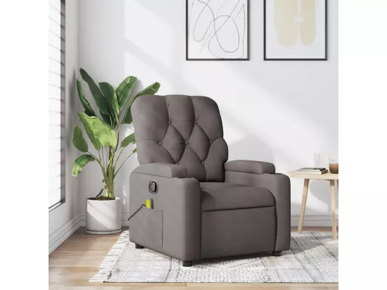 Fauteuil massant inclinable Taupe Tissu