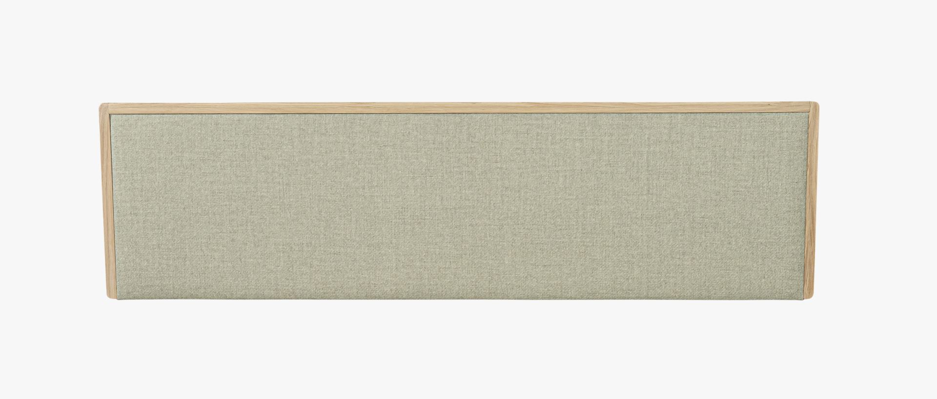 Sengegavl hvitoljet hvit - 199x3x55 cm