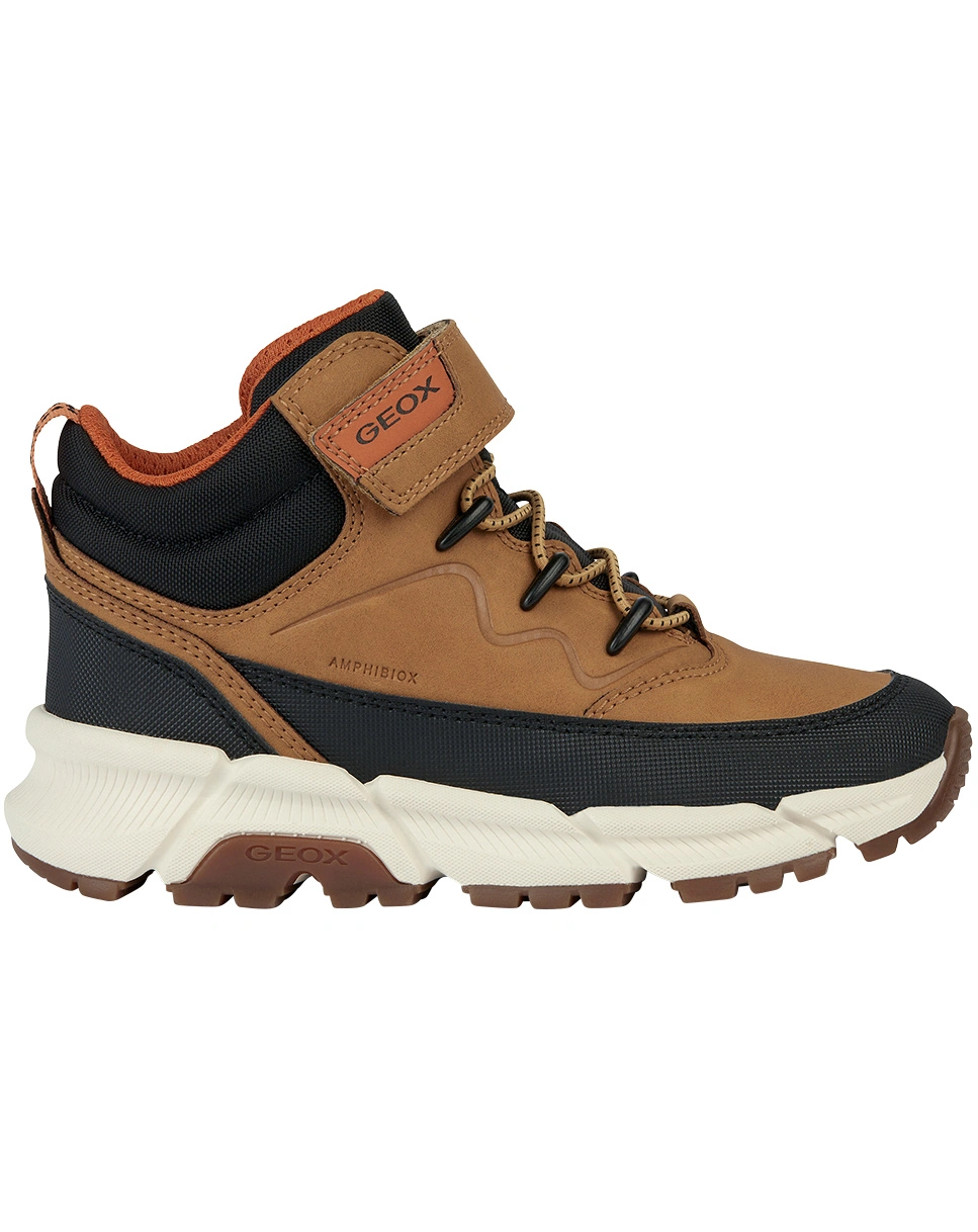Schnür-Boots J FLEXYPER PLUS in dark yellow/black