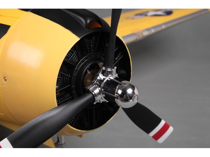 FMS Warbird Trojan T-28D V4 1400 mm, gelb PNP Detaillierter Scale Warbird mit elektrischem Einziehfahrwerk