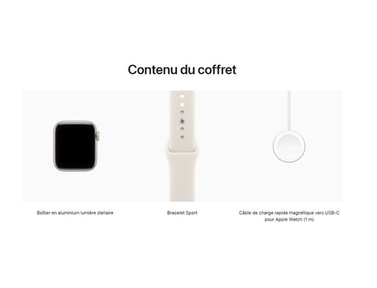 APPLE - Montre connectée Watch SE 3 GPS 40mm Lumière Aluminium/Sport - S/M