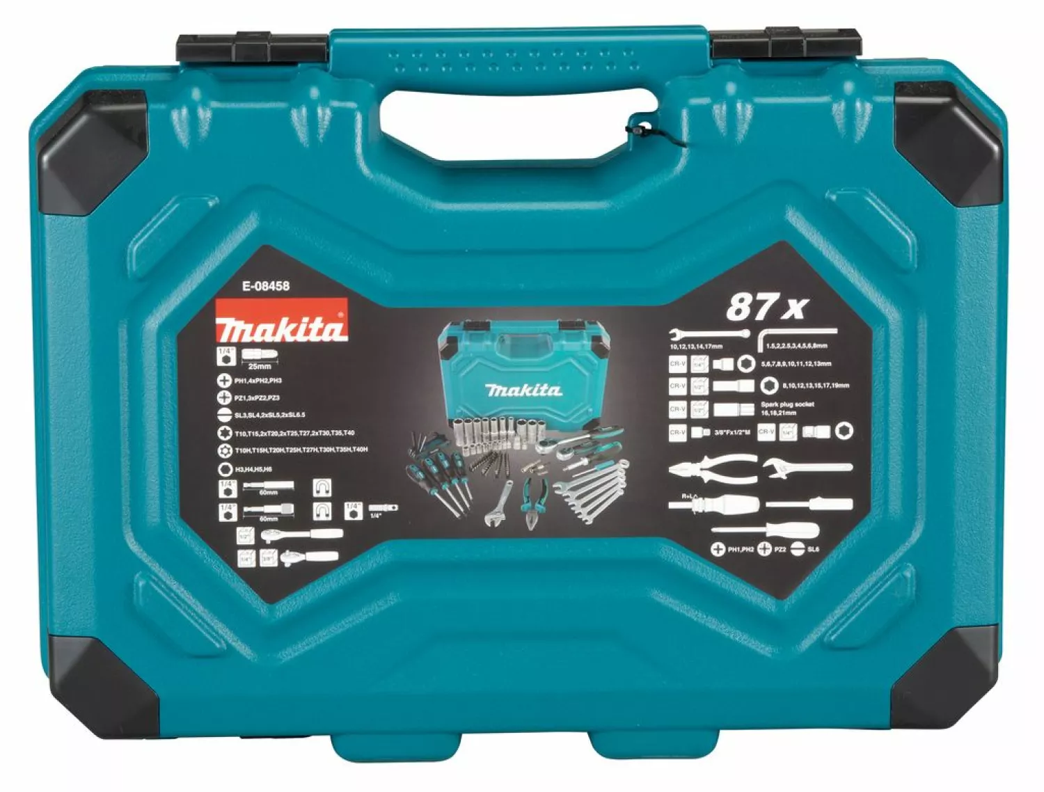 Makita E-08458 87-delige Gereedschapset in koffer