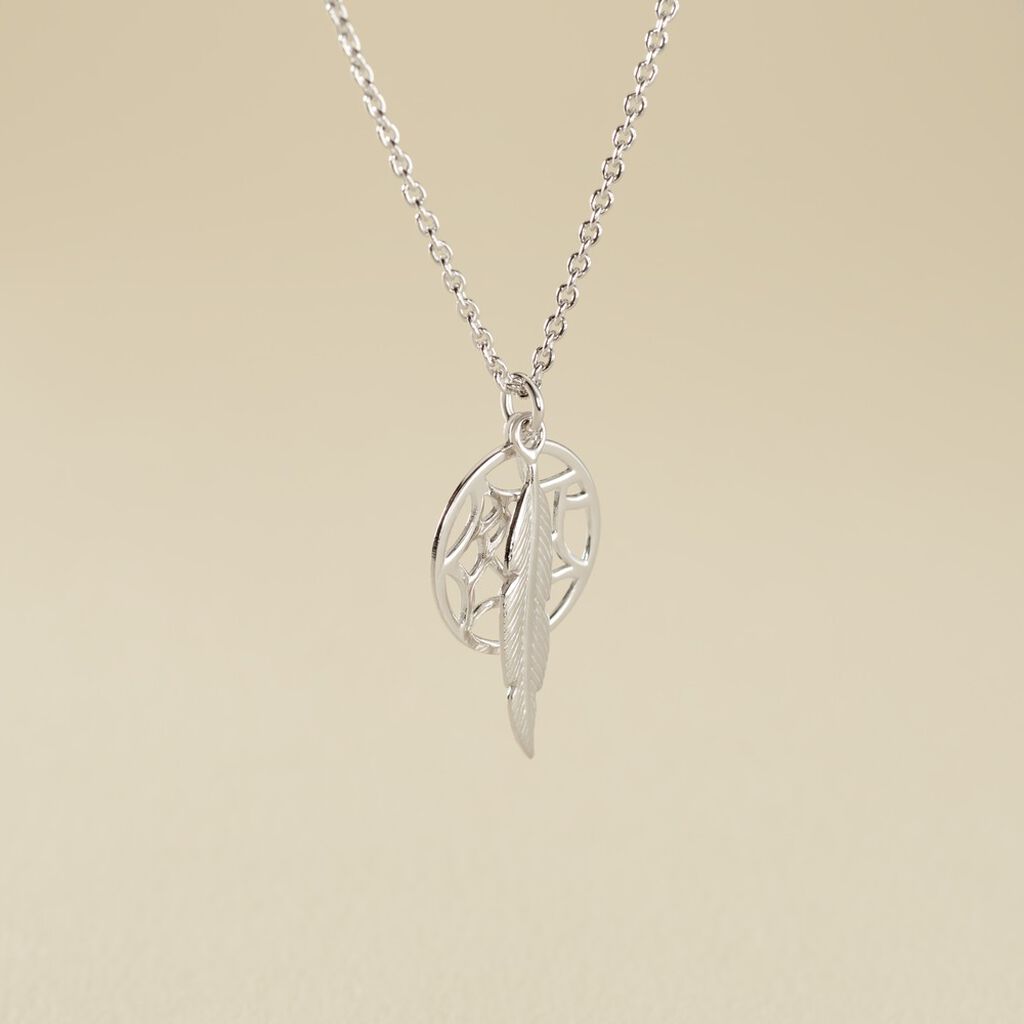 Collier Lorelle Argent Blanc