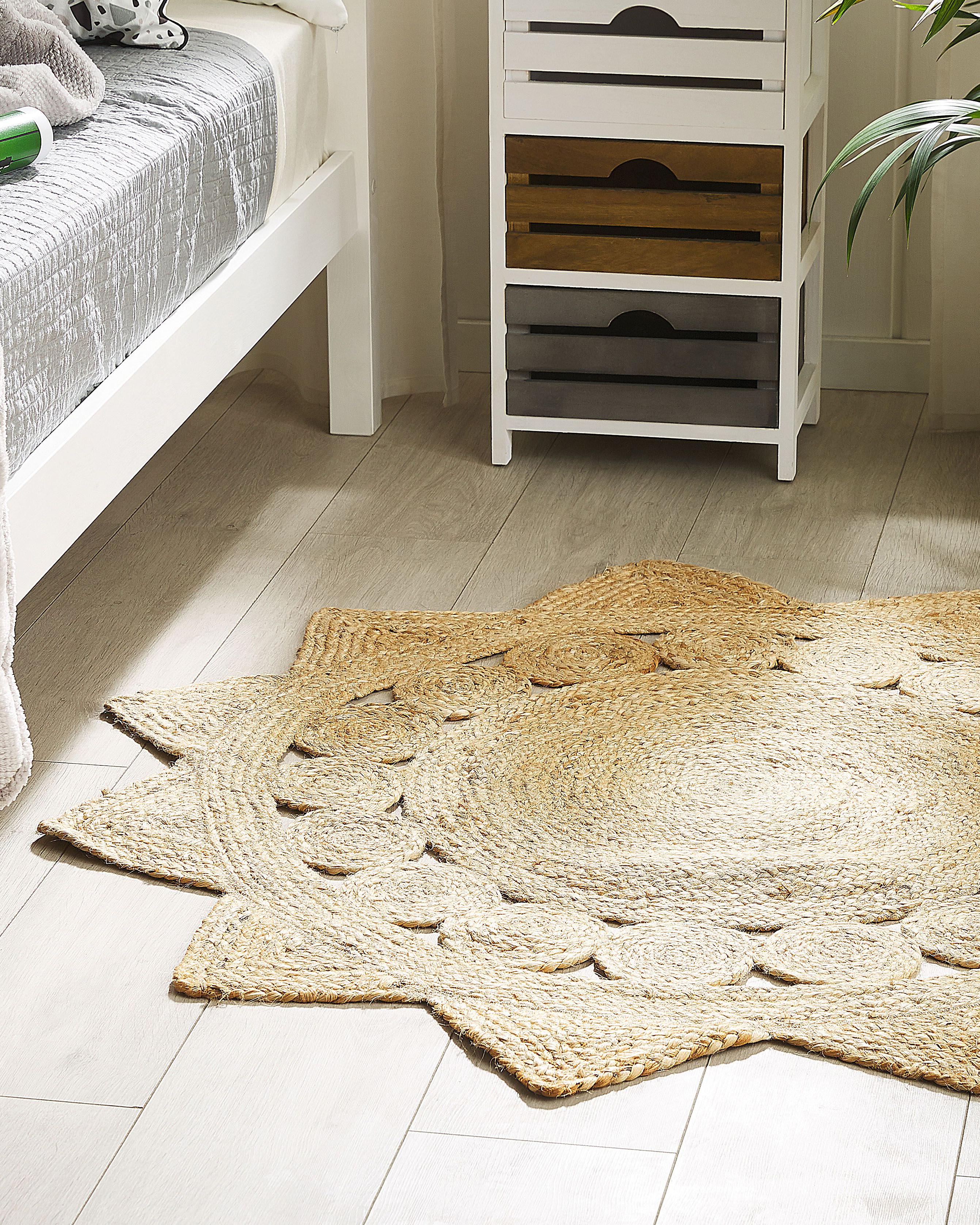 Vloerkleed ARABAN Beige ø 120 cm Jute
