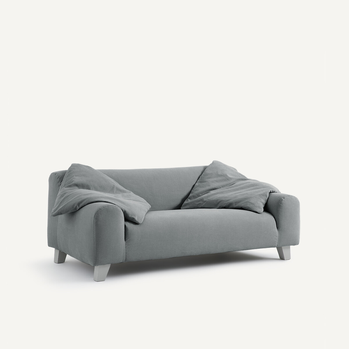 OTTO STUDIO PARA AM.PM<br>Sofá compacto em linho de algodão, ousado