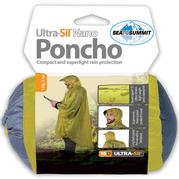 Poncho randonnée SEA TO SUMMIT PONCHO 15D LIME