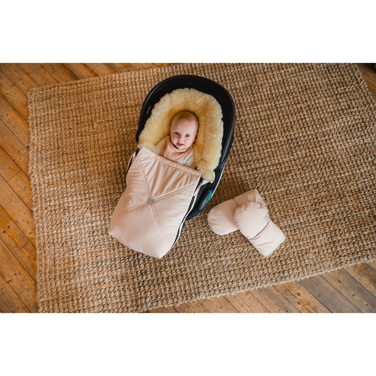KaiserKaiser   EMMY Lammfell Babyschalen Fusssack anthracite