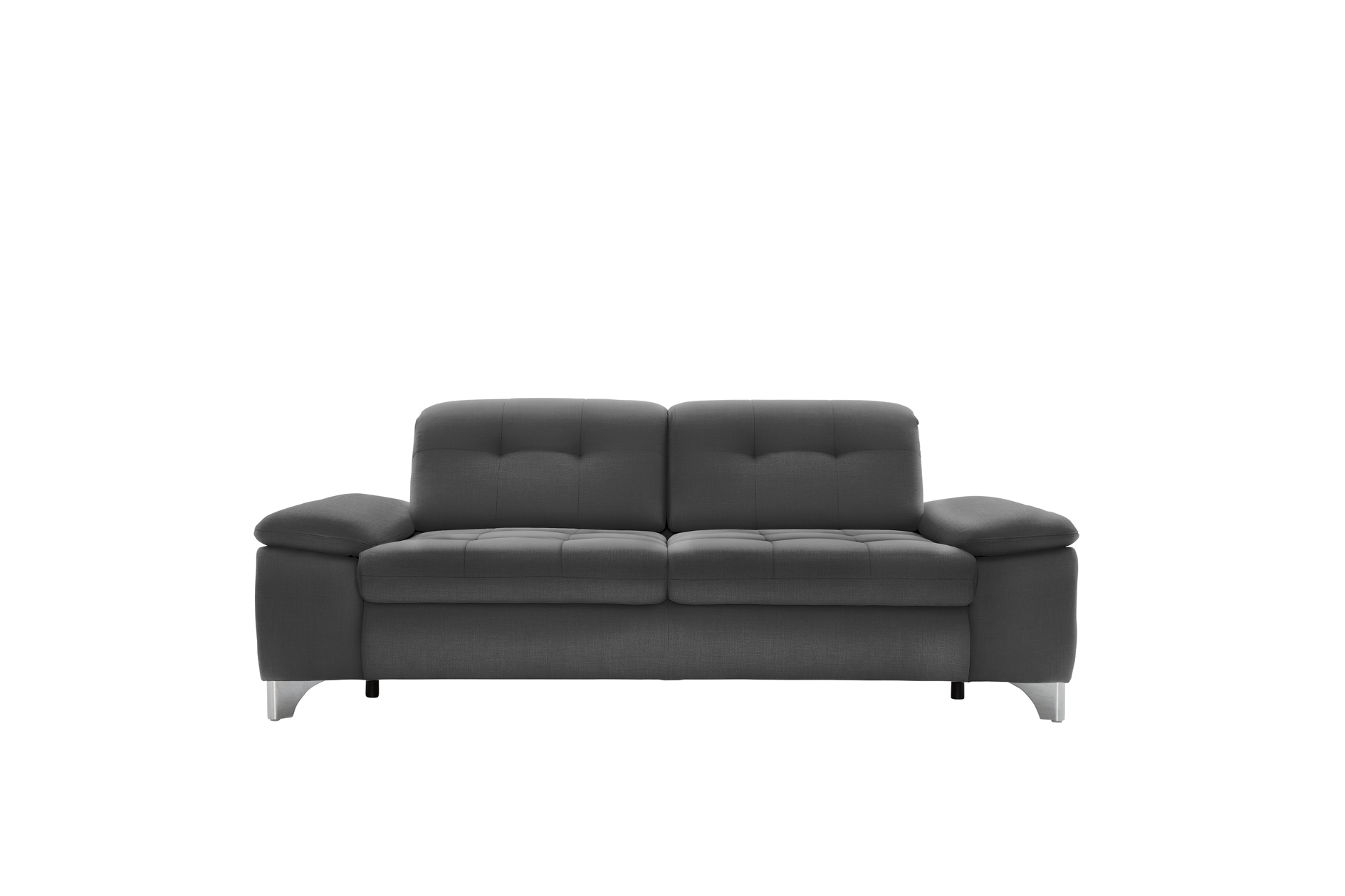 polsterpower 3-Sitzer-Sofa - Miro grau - Basismodell