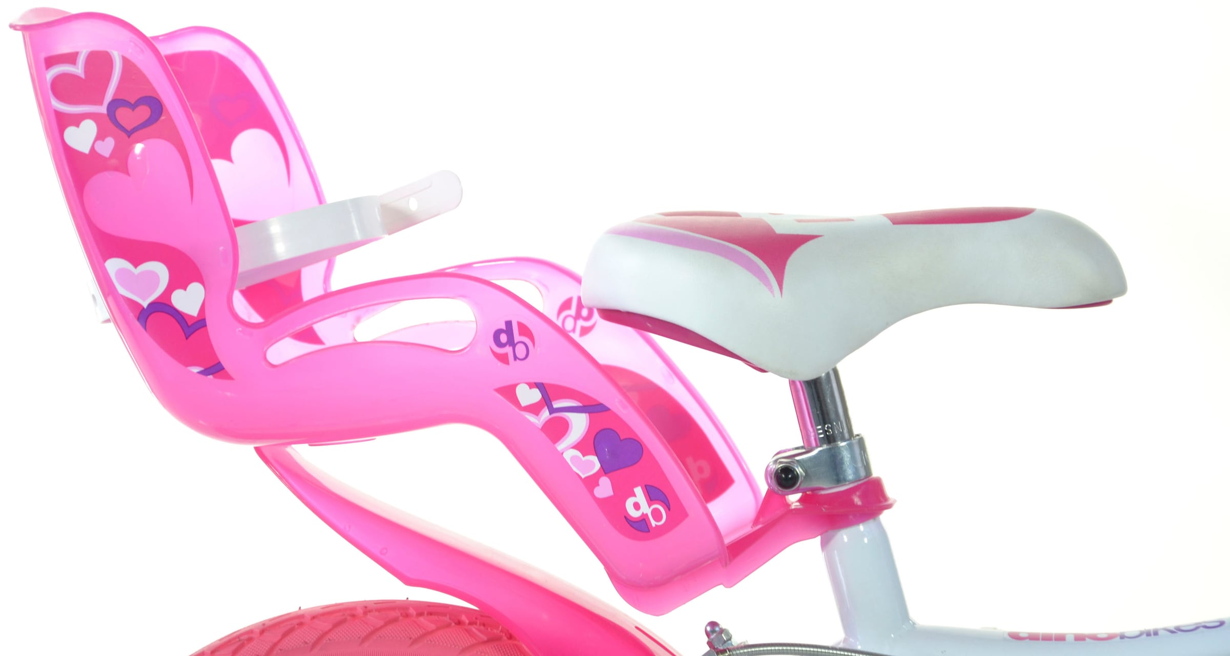 Dino Kinderfahrrad »Mädchenfahrrad 16 Zoll« 1 Gang mit Stützrädern, Korb und Puppensitz
