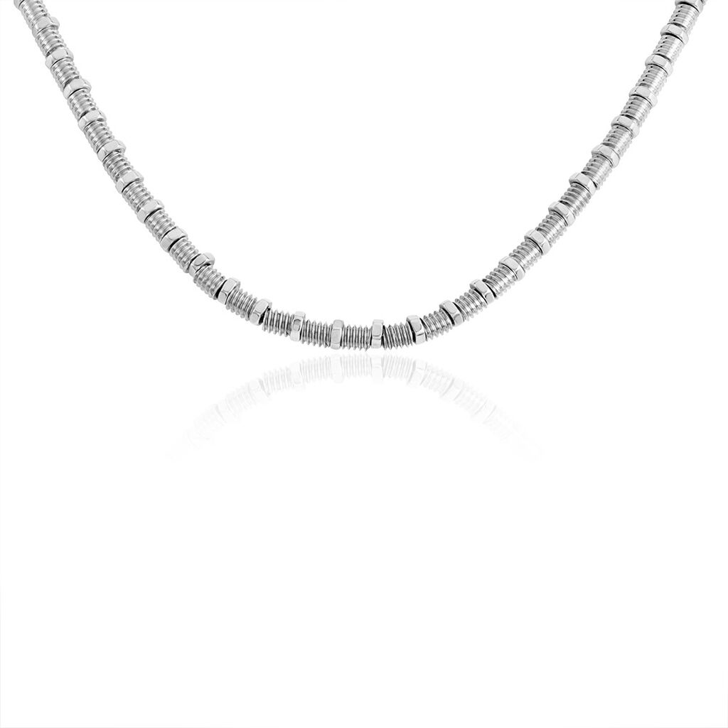 Collier Bryann Acier Gris