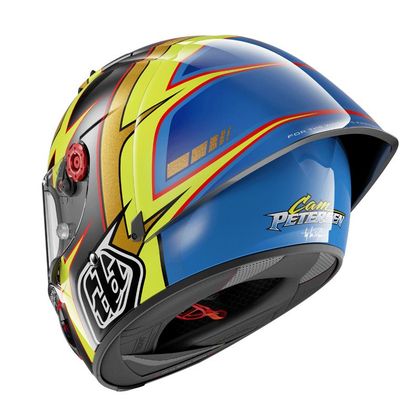Casque Shark RACE-R PRO GP REPLICA CAM PETERSEN x TROYLEE DESIGN - Gris / Jaune
