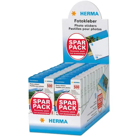 HERMA 9370 - Fotokleber Sparpack, 2 x 500 Sticker
