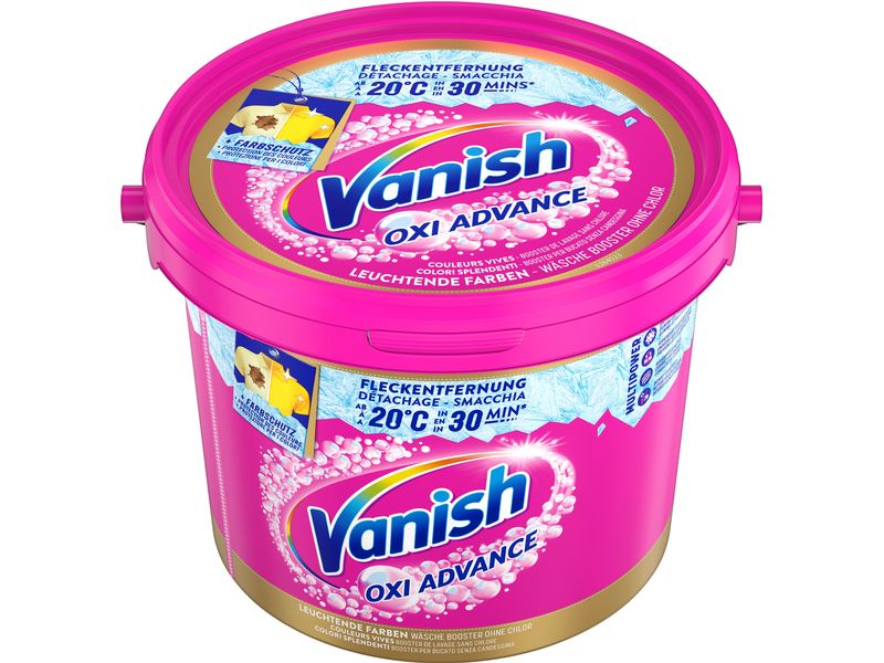 Vanish Pulverwaschmittel Gold Oxi Advance Pulver Pink 2.16 Wäschebooster ohne Chlor für bunte Wäsche