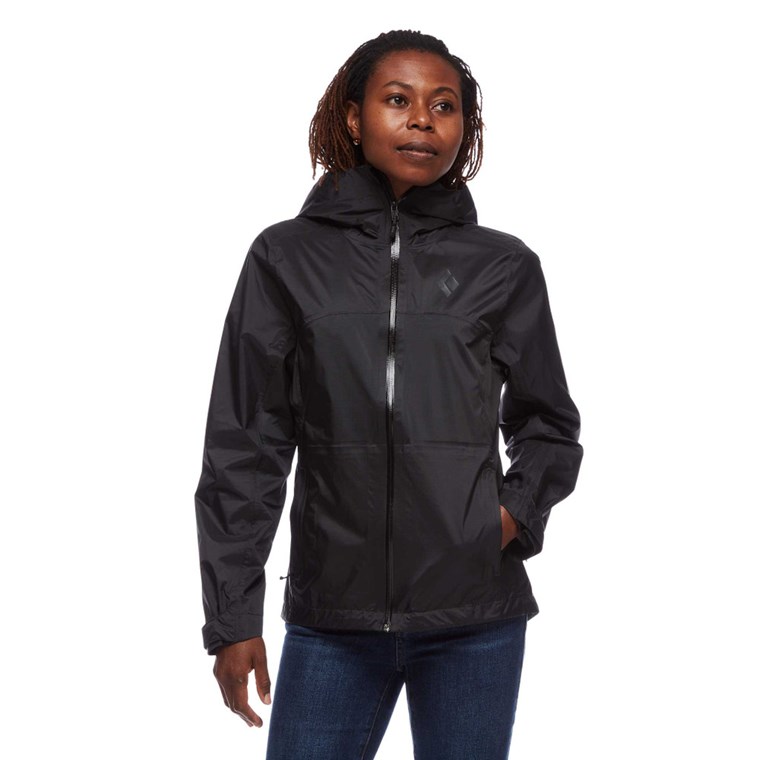 Black Diamond TreeLine Rain Shell Jacket Women Black