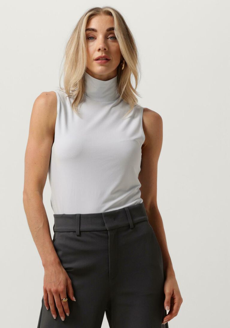 VANILIA lichtblauwe vanilia top basic sleeveles
