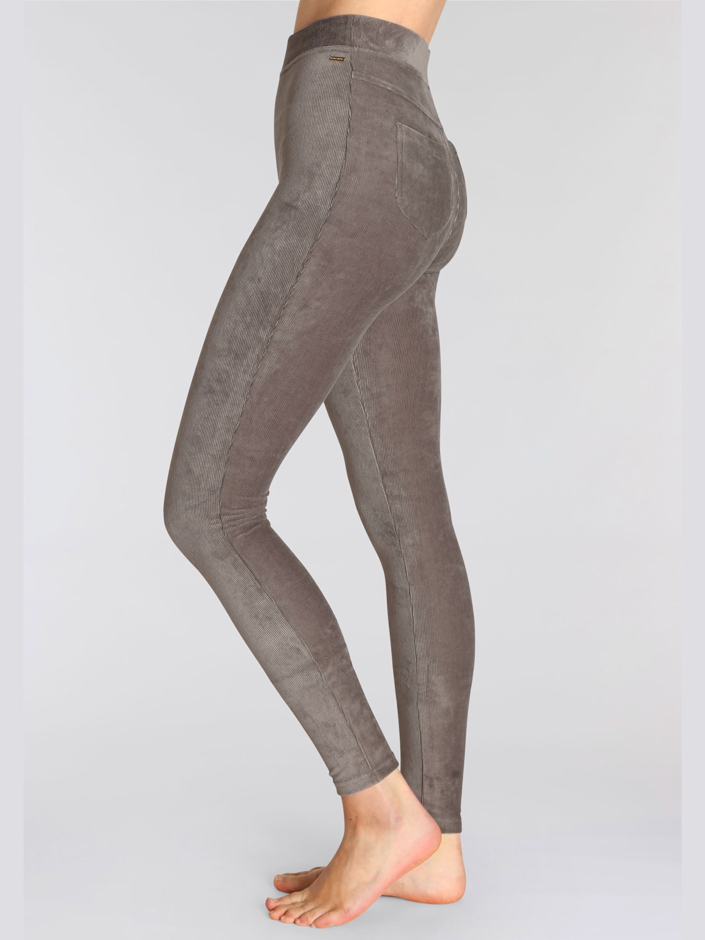 Legging basique en velours côtelé