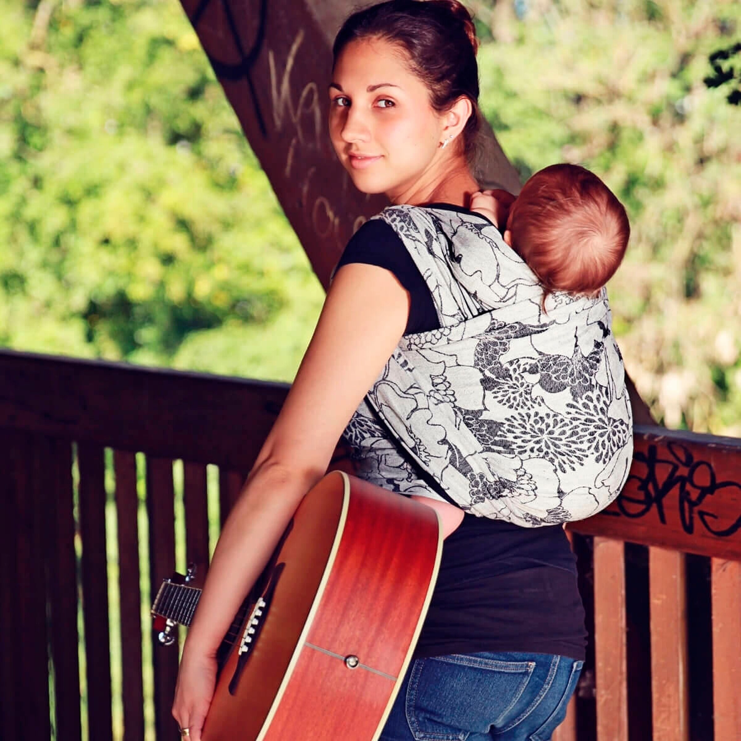 HOPPEDIZ® Babytragetuch Gewebtes Tragetuch Florenz