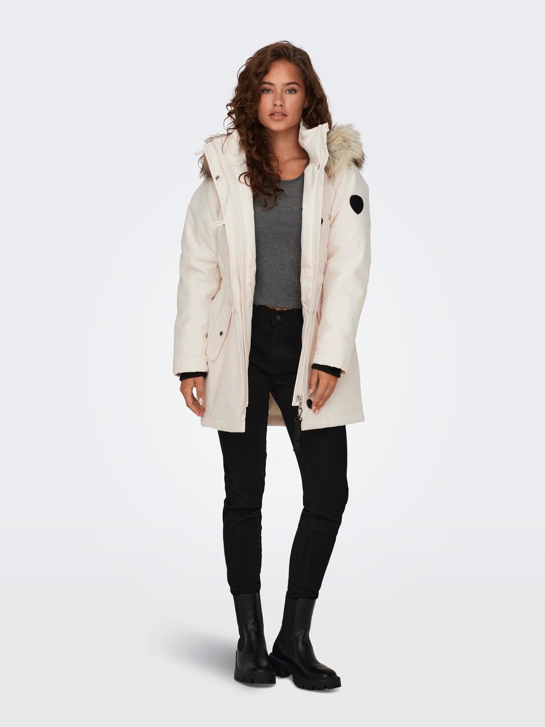 ONLIRIS Langer Parka Eggnog