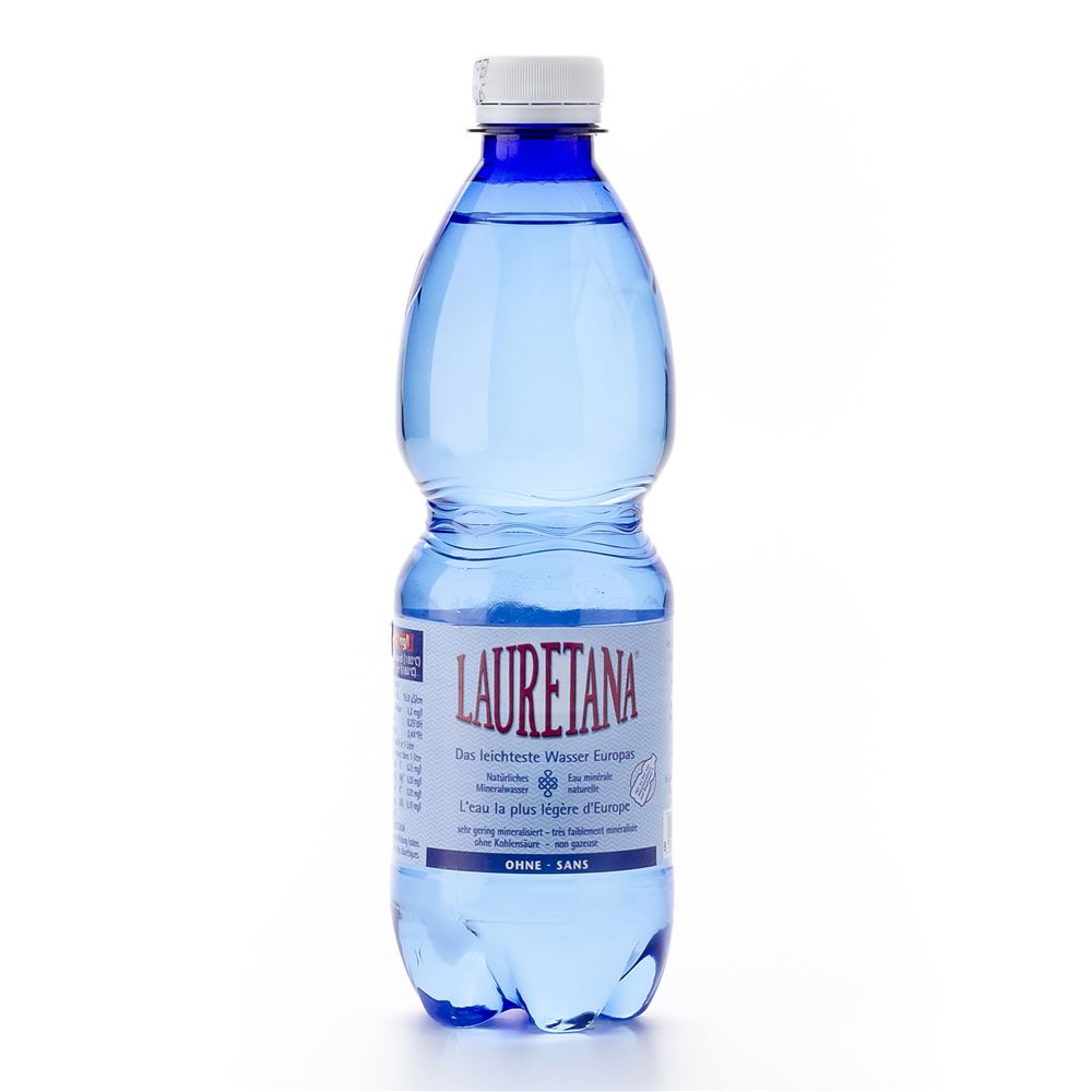 LAURETANA Mineralwasser<br>24 × 500 ml, Petflasche, ohne Kohlensäure