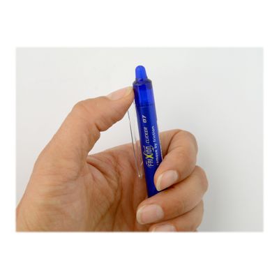 Pilot Frixion Ball Clicker - Pack de 12 rollers effaçables - 0,7 mm - bleu