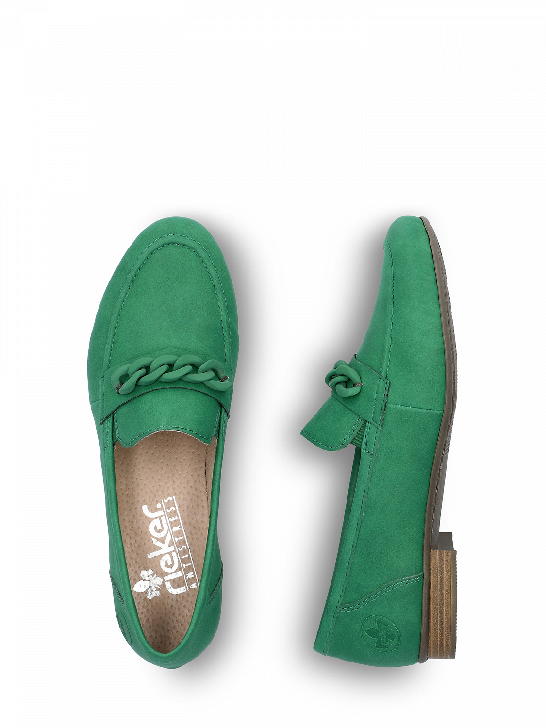 Rieker Green Chain Loafer