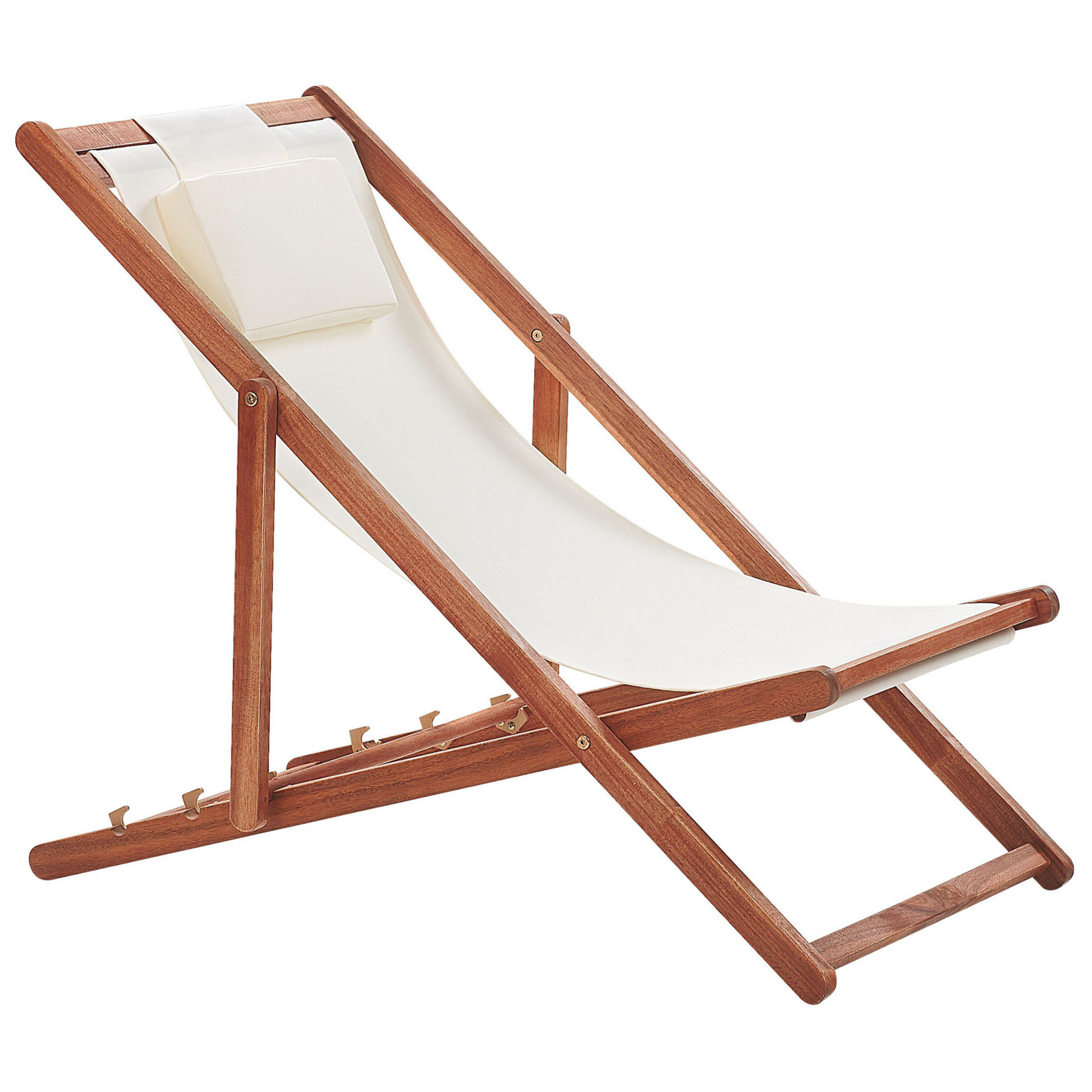 Beliani - AVELLINO - Ligbed - Gebroken wit - Polyester