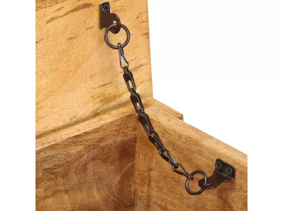 Boîte de rangement 99x35x48 Bois de manguier solide