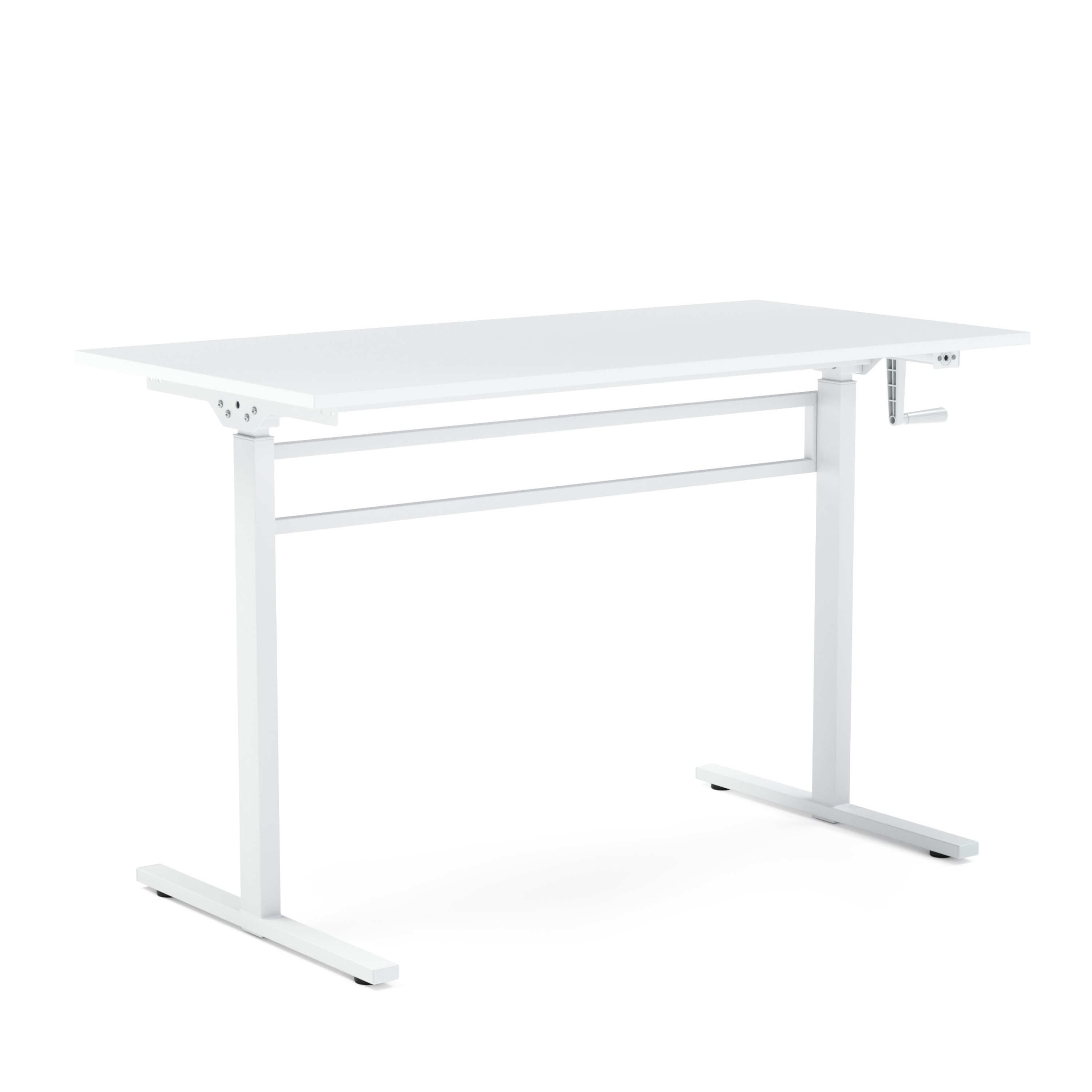 Stehpult manuell höhenverstellbar weiss 120 x 60 cm