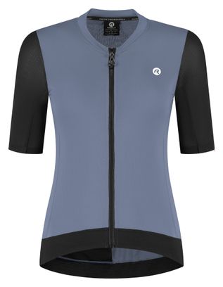 Maillot Manches Courtes Vélo Rogelli Distance II Lavande/Noir Femme