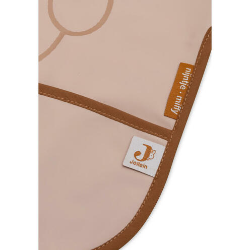 Bavoir à manches imperméable Miffy pikaboo - Wild rose - JOLLEIN